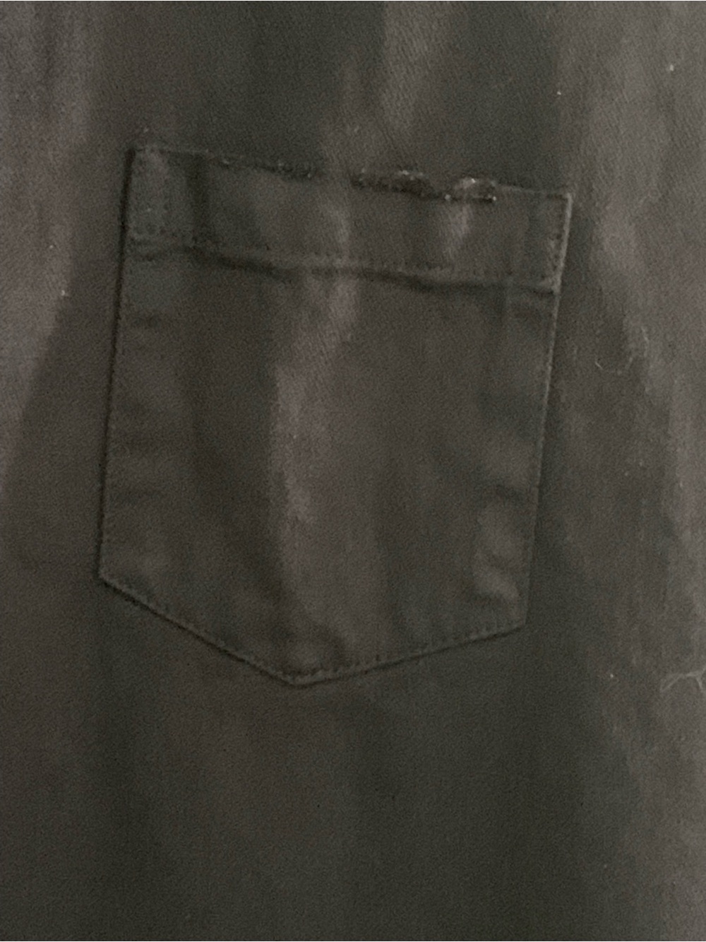 Frank & Eileen EILEEN Famous Top Button Up Long Sleeve Shirt Black Distressed - Picture 6 of 16